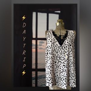 ⚡️DAYTRIP⚡️ Woven Cheetah Print Tank Top